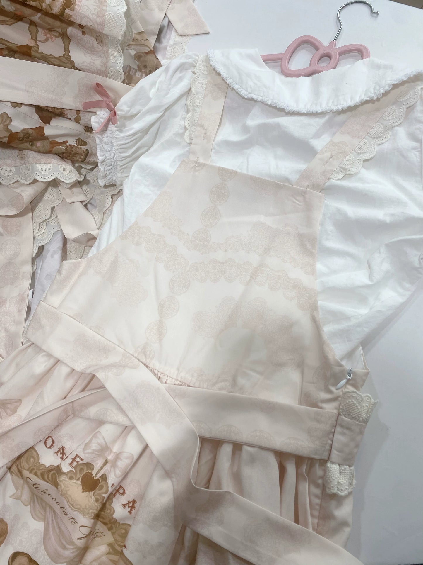 Akiyama Future Studio - Cute Lolita Salopette Dress Bear Print