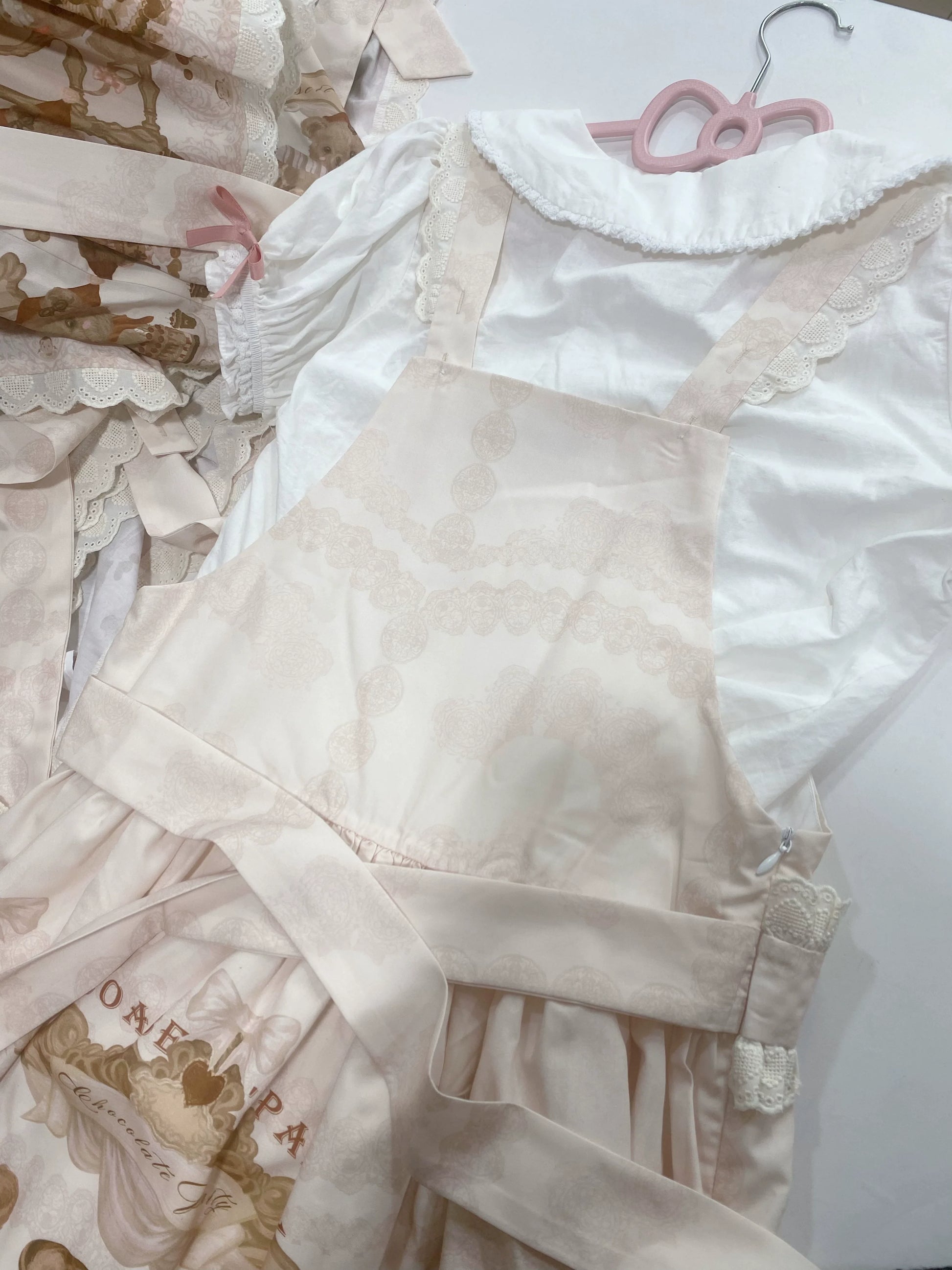 Akiyama Future Studio - Cute Lolita Salopette Dress Bear Print