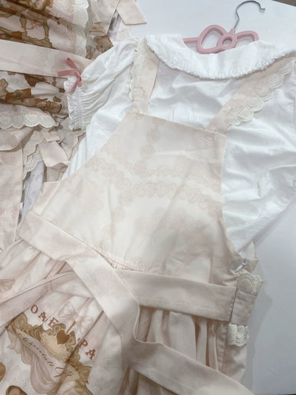 Akiyama Future Studio - Cute Lolita Salopette Dress Bear Print