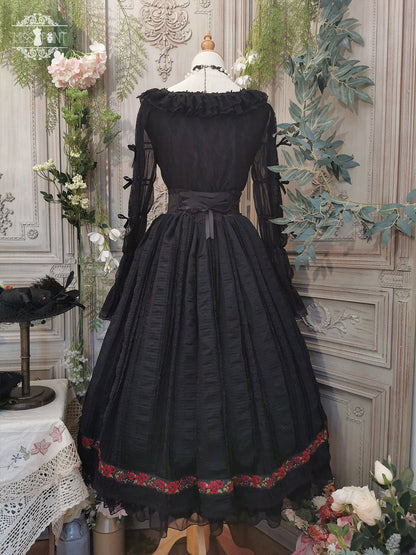 Miss Point - The Sally Gardens - Fish Bone High Waist Lolita Skirt