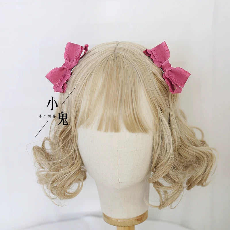 Xiaogui - Cute Lolita Headwear Ponytail Hairclips Daily Lolita Accessories
