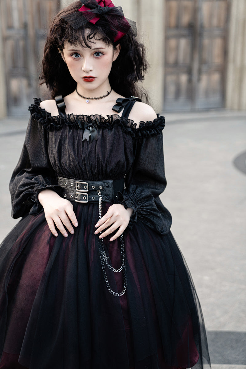 Your Princess - Gothic Lolita High Waist Black Dress