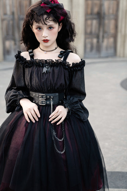 Your Princess - Gothic Lolita High Waist Black Dress