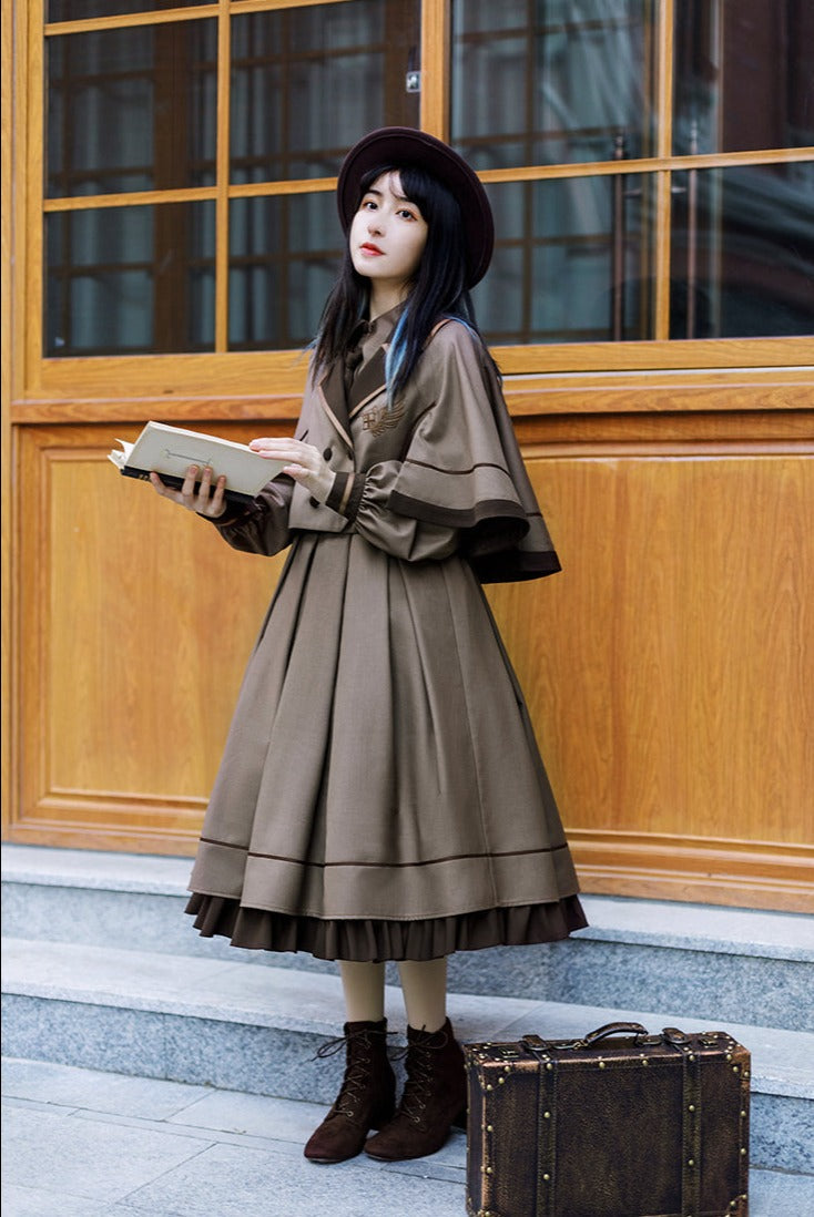 With PUJI - A lazy Trial - Classic Elegant Lolita OP Set