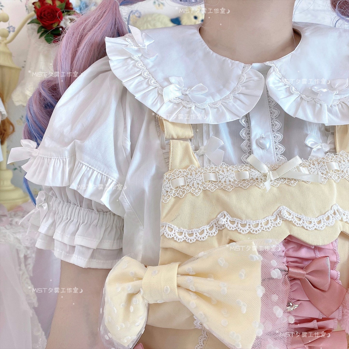 MIST - Creamy Condensed Milk - Kawaii Lolita Shirt Soft Girl Short-sleeved