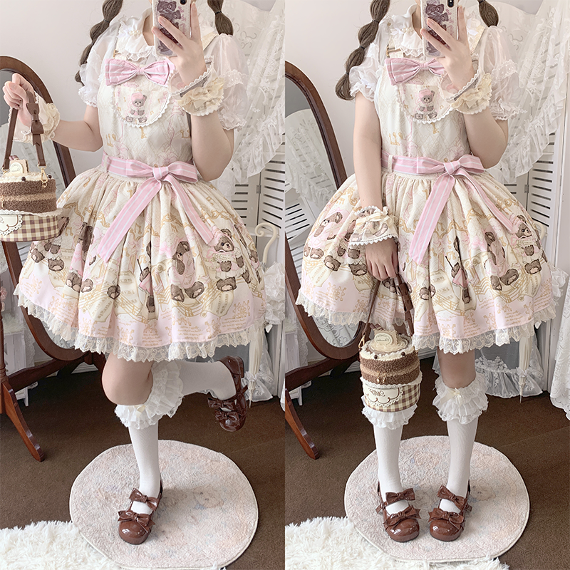 Beauty Bunny - Kawaii Lolita Shoes Low Heels Round Toe PU Shoes