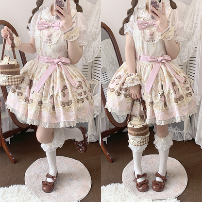 Beauty Bunny - Kawaii Lolita Shoes Low Heels Round Toe PU Shoes