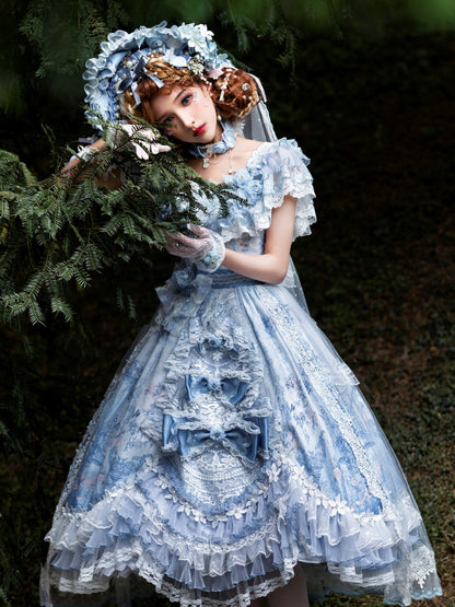 Garden Cat - Flower Wedding Lolita JSK Dress