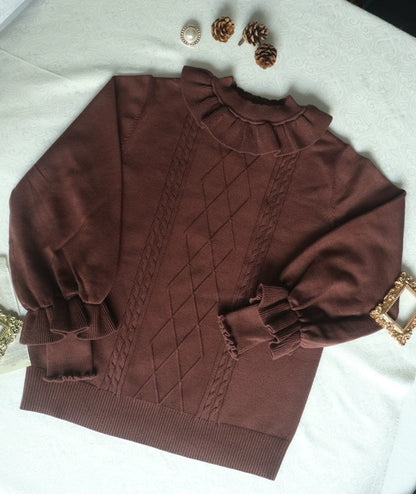 Forest Fluorescent Carps - Sweet Lolita Sweater Autumn and Winter Lolita Inner Wear