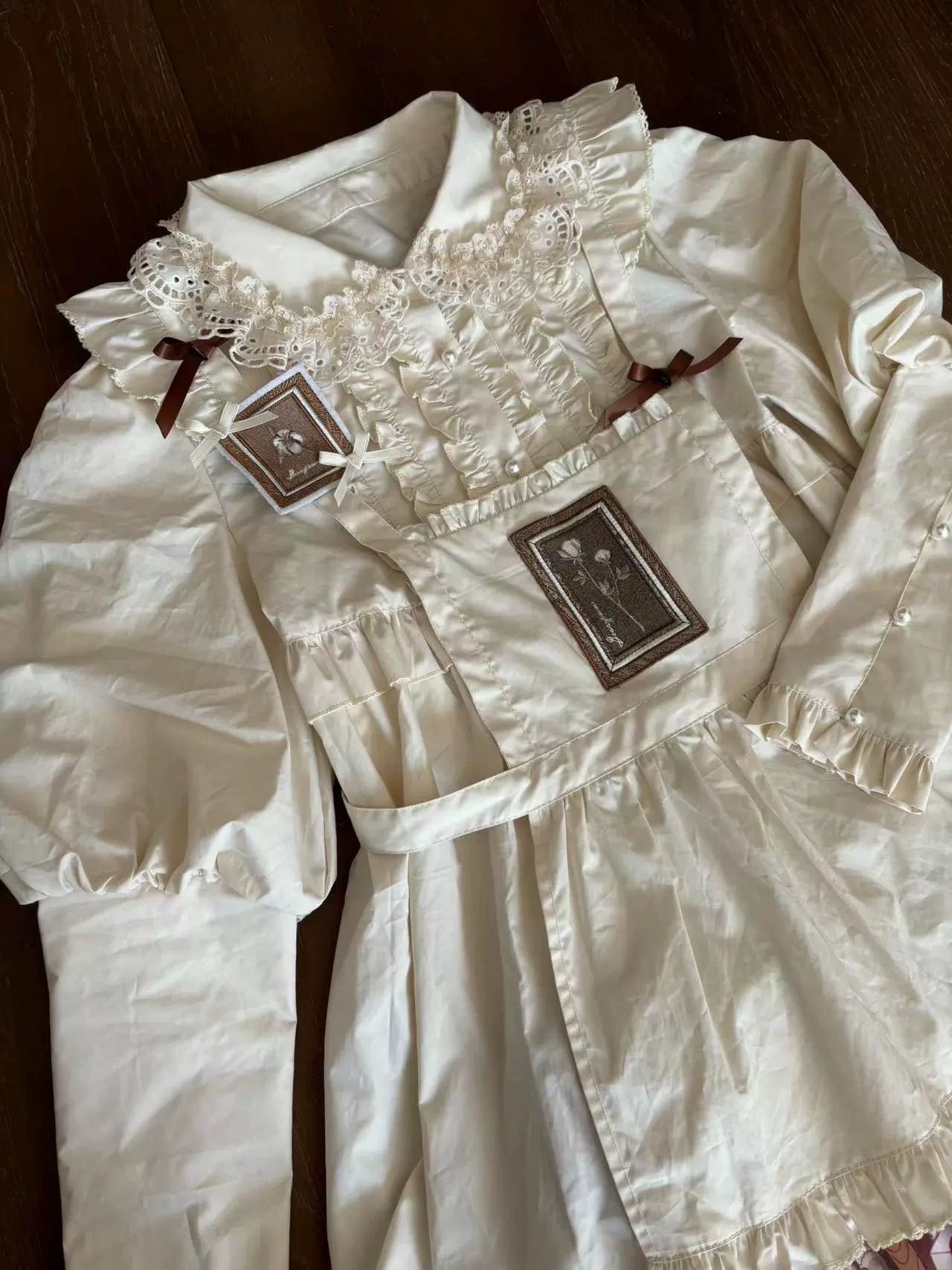 Babyblue - Gretel Bear - Vintage Lolita Dress Teddy Bear Prints Dress