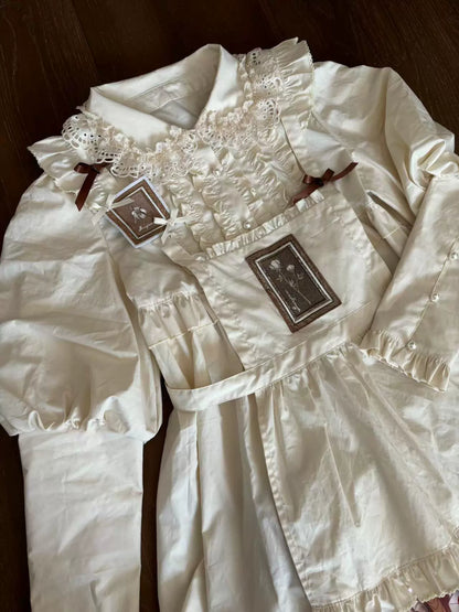 Babyblue - Gretel Bear - Vintage Lolita Dress Teddy Bear Prints Dress