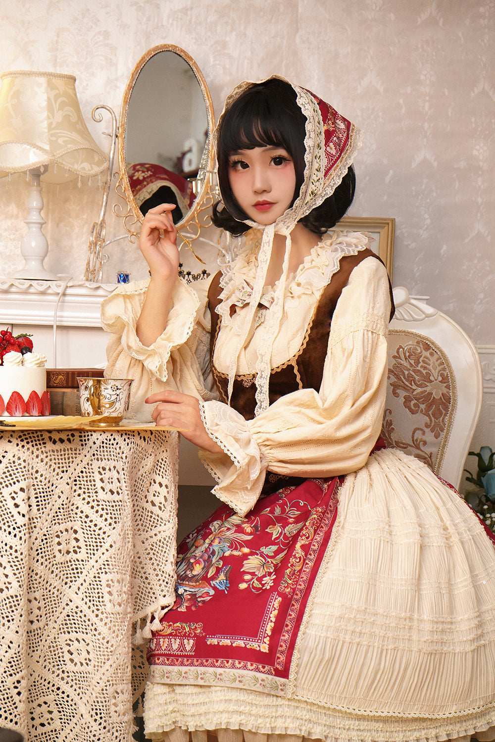 Miss Point - Rich Hymn - Lolita Bavarian Cotton Embroidered Blouse