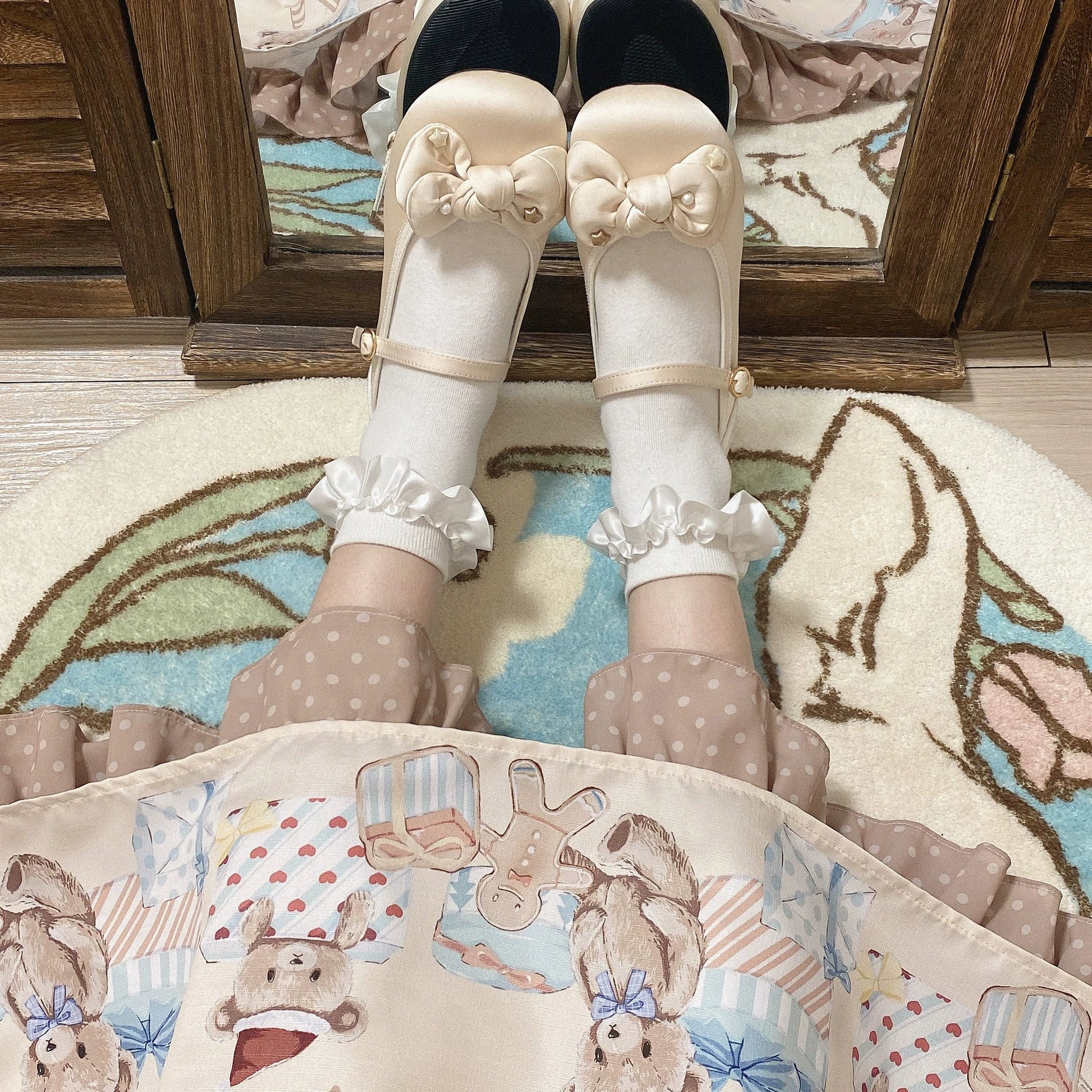 Dolly Doll - Little Fat Ding - Sweet Lolita Shoes Low Heel Round-toe Shoes