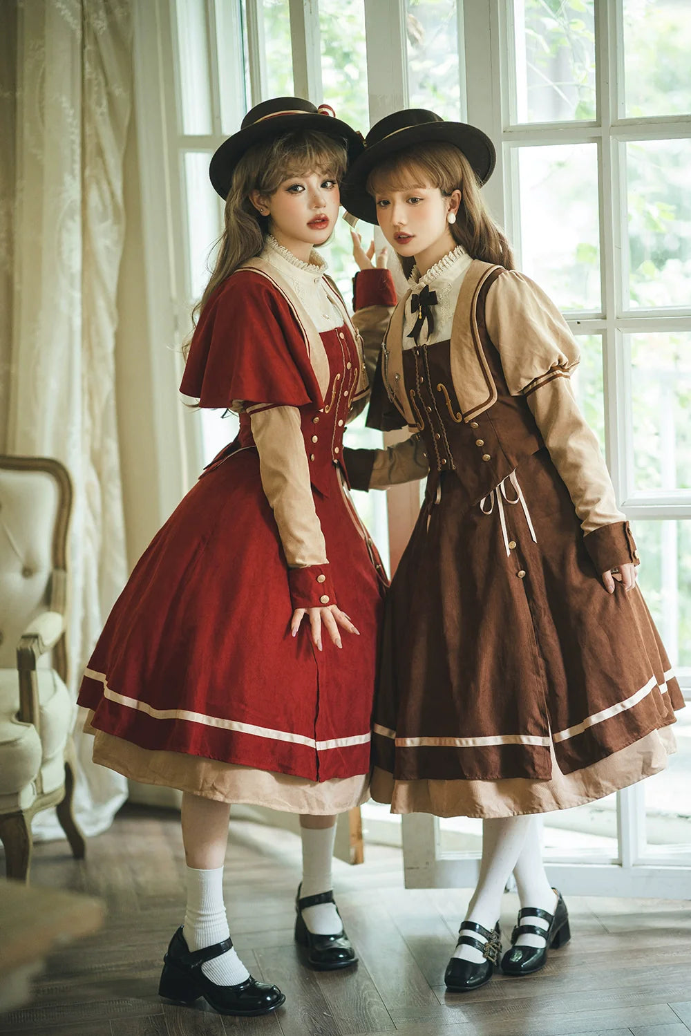 Miss Point - Golden Movement - Elegant Lolita Fishbone Skirt Customized