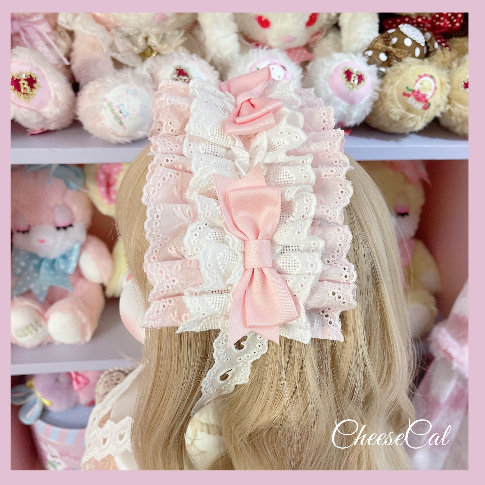Cheese Cat - Doll Lullaby Tabby Cat Cotton Lolita Headdress