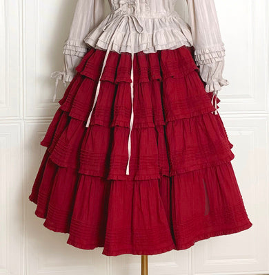Boguta - Heidi Cotton Lolita Tiered SK Skirt