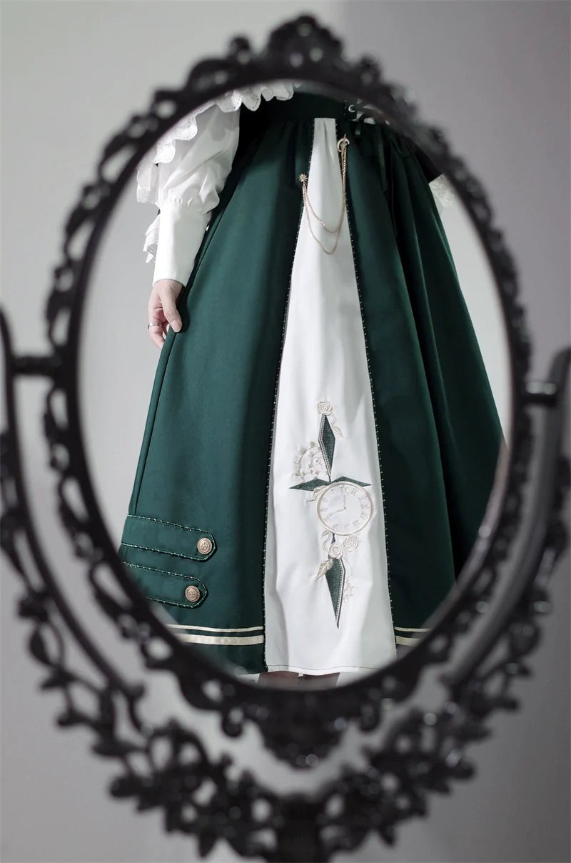 Letters from Unknown Star - Time Traveler - Winter Lolita Strap Skirt Long Sleeve Shirt