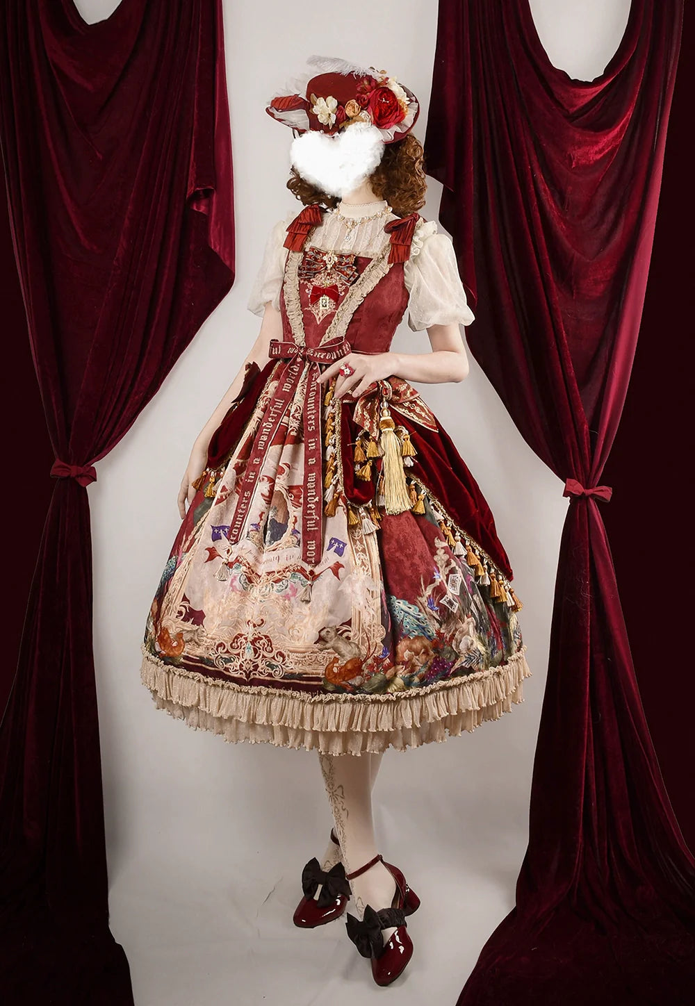 Miss Point - Kaleidoscope - Retro Lolita Dress Oil Painting Print JSK Dress Customized