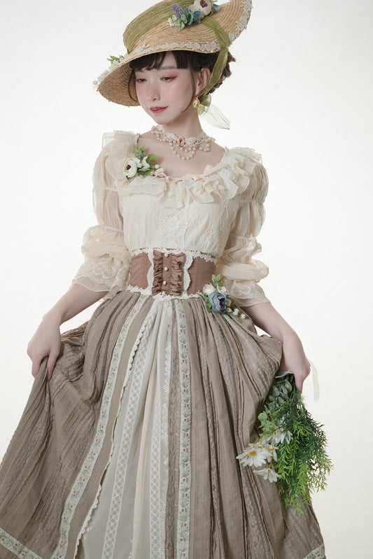 Miss Point - The Sally Gardens - Lotus Root Sleeve Lolita Blouse