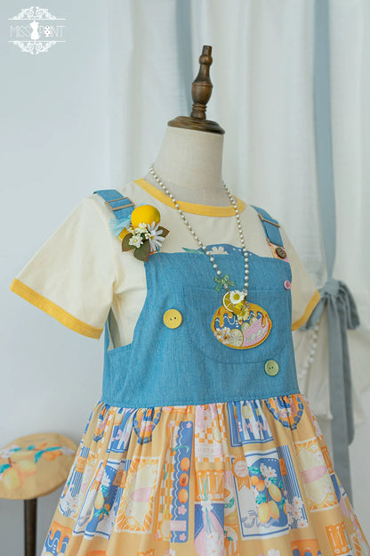 Miss Point - Daisy Lemon - Kawaii Lolita Lemon Print JSK Customized