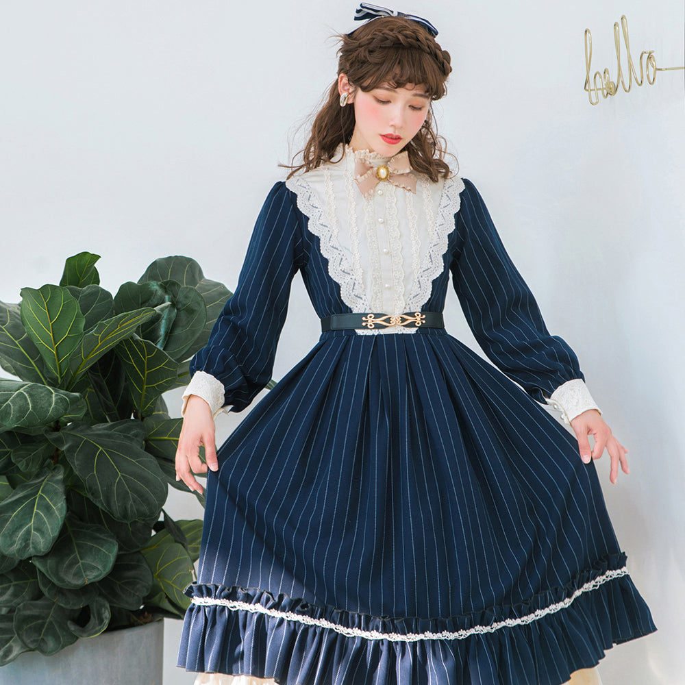 Miss point - Rose Silhouette - Vintage Classic Lolita OP