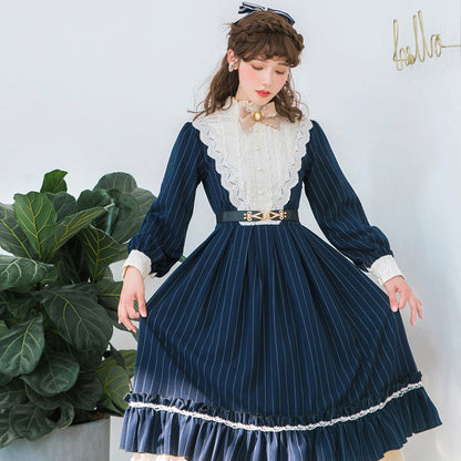Miss point - Rose Silhouette - Vintage Classic Lolita OP