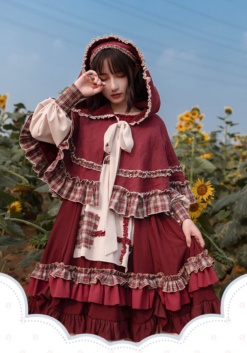 With PUJI - Little Red Riding Hood - Pastoral Lolita OP Fullset