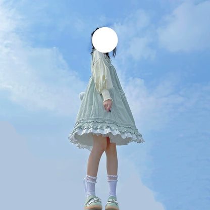 DMFS Lolita - Classic Lolita Blouse Mutton Sleeves Lolita Shirt