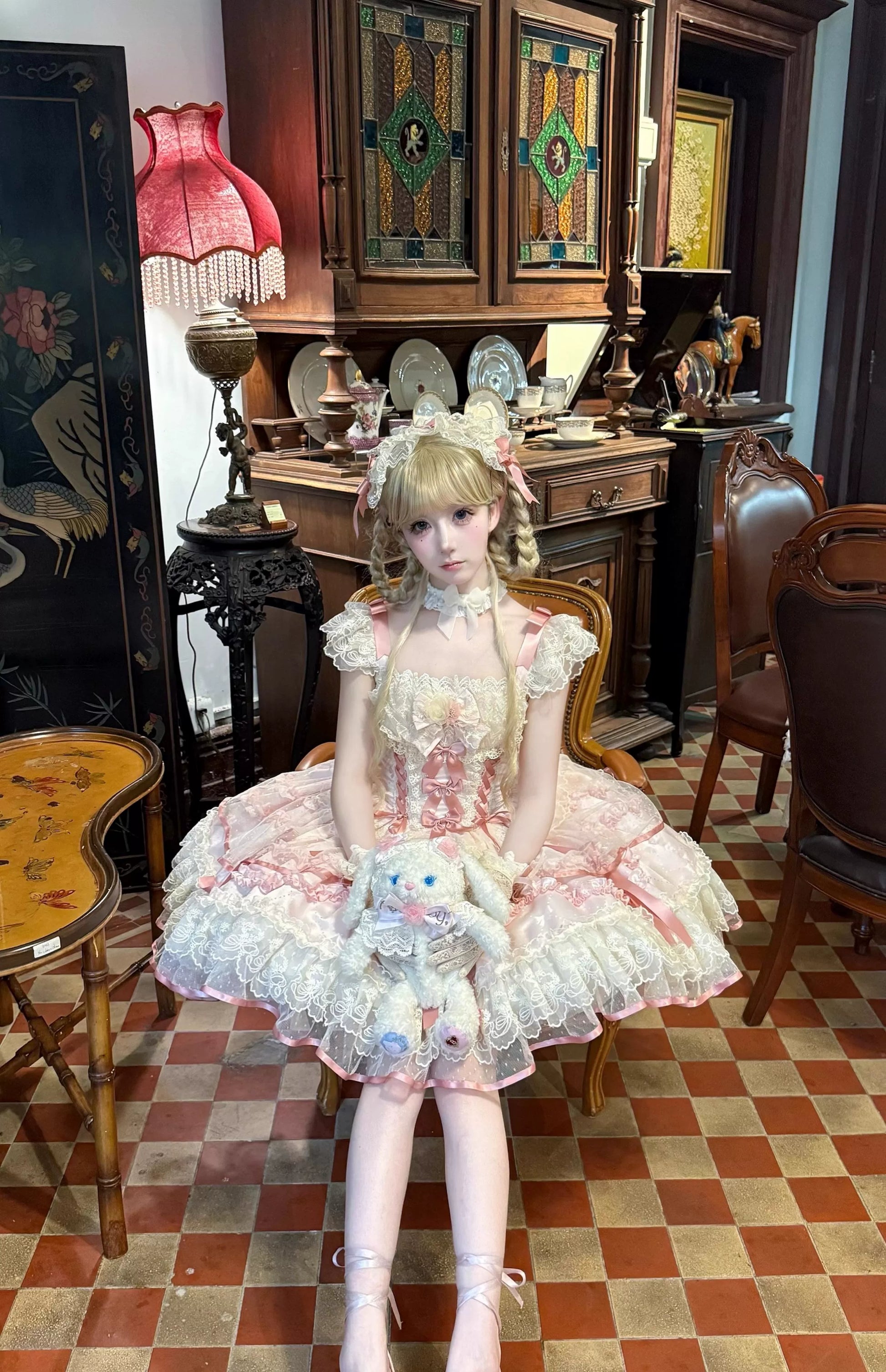 Sugar Girl - Dream Whisper Butterfly - Ballet-Inspired Sweet Lolita JSK Dress