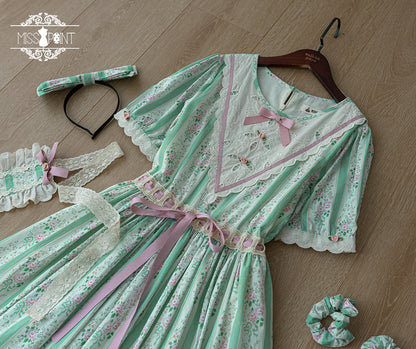 Miss Point - Happy Summer Elegant Lolita Floral OP Dress
