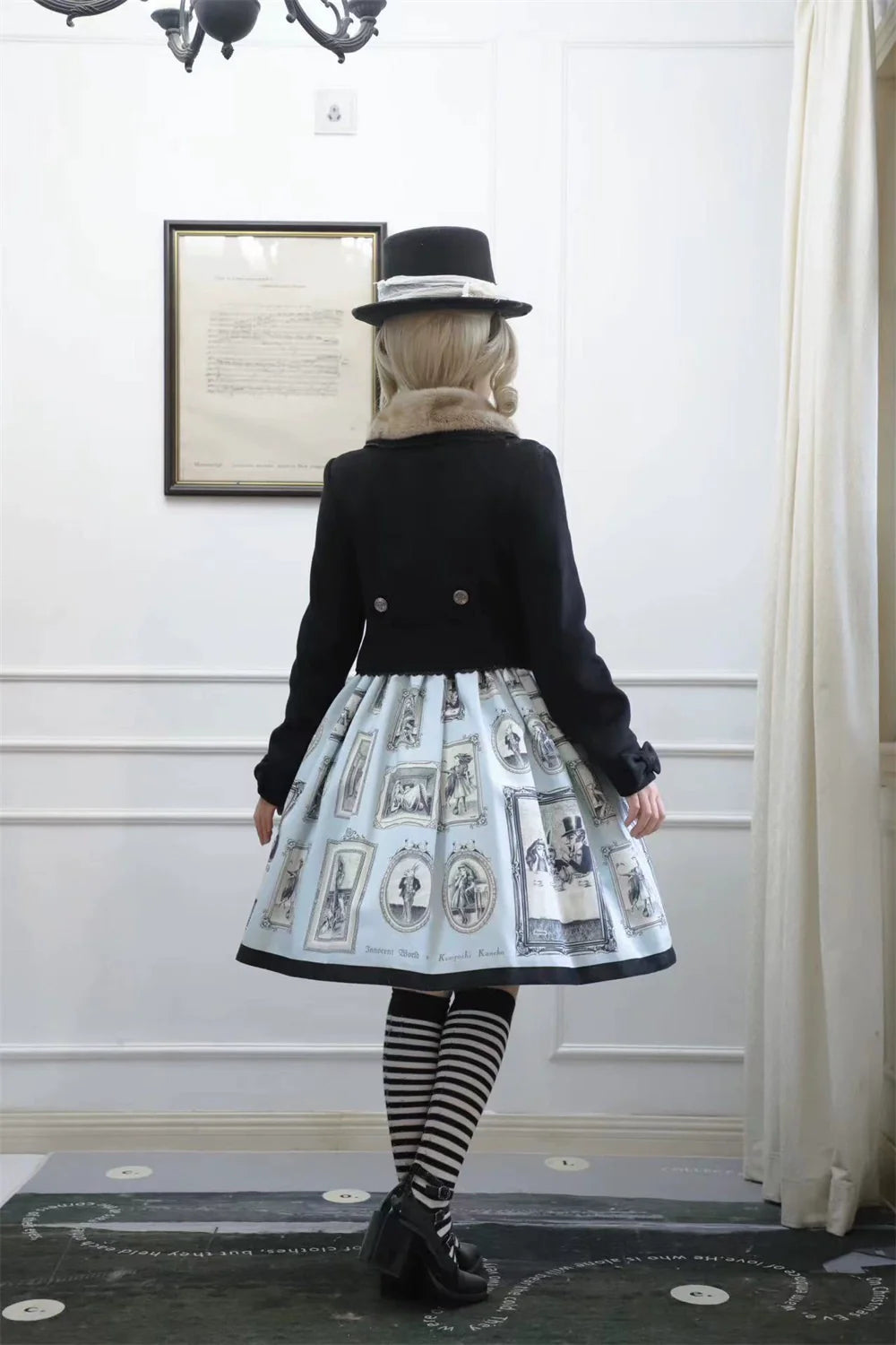 LeMiroir - Winter Solstice - Elegant Lolita Winter Short Coat & SK