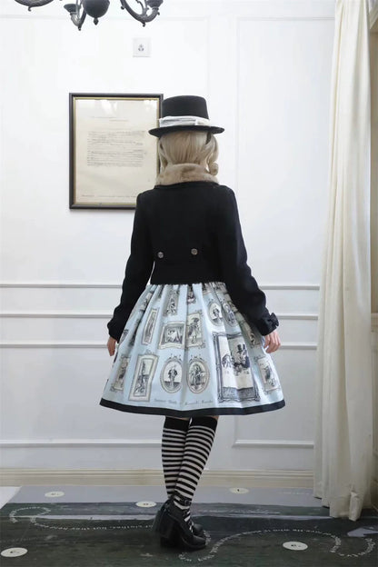 LeMiroir - Winter Solstice - Elegant Lolita Winter Short Coat & SK