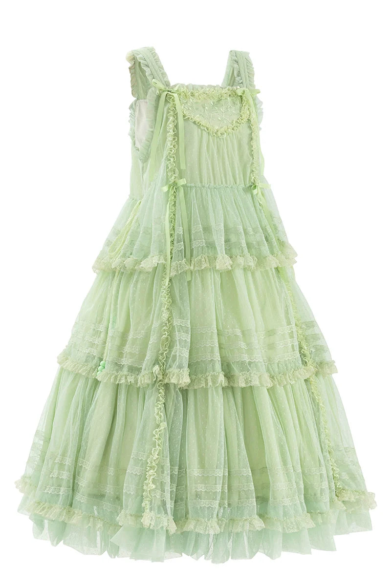 Polyhymnia - Secret Forest - Classic Lolita JSK Dress Multi-layered Dress Summer Gauze Dress