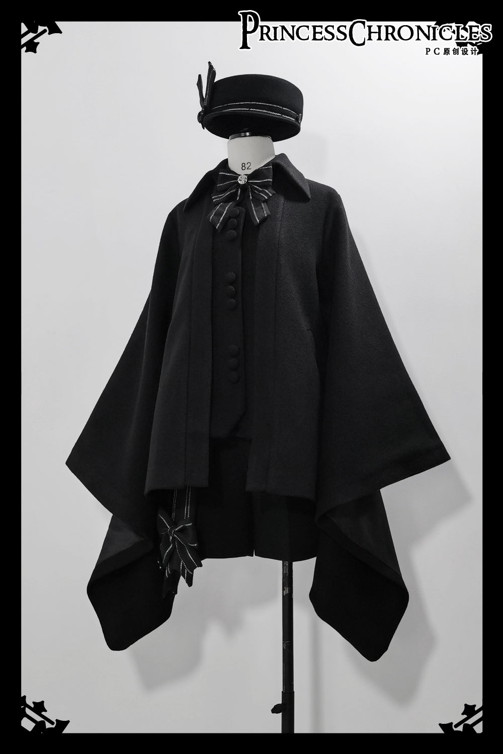 Princess Chronicles - ShenYao - Ouji Lolita Winter Black Long Coat