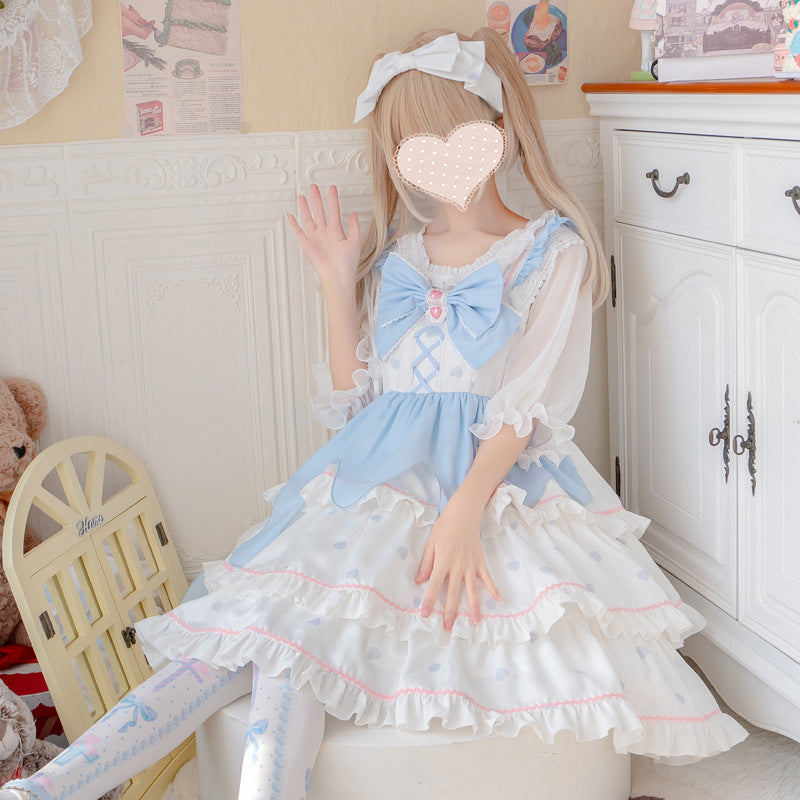 Eieyomi - White Peach Mousse - Sweet Lolita Summer JSK