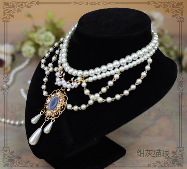 Rose of Sharon - Theresa - Vintage Wedding Lolita Necklace