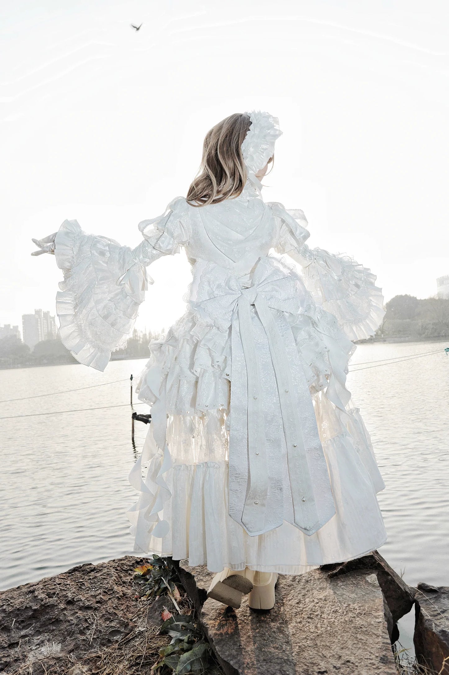 Smoothy - Caliburn - Gothic Lolita JSK Dress with Bolero with Detachable Sleeves