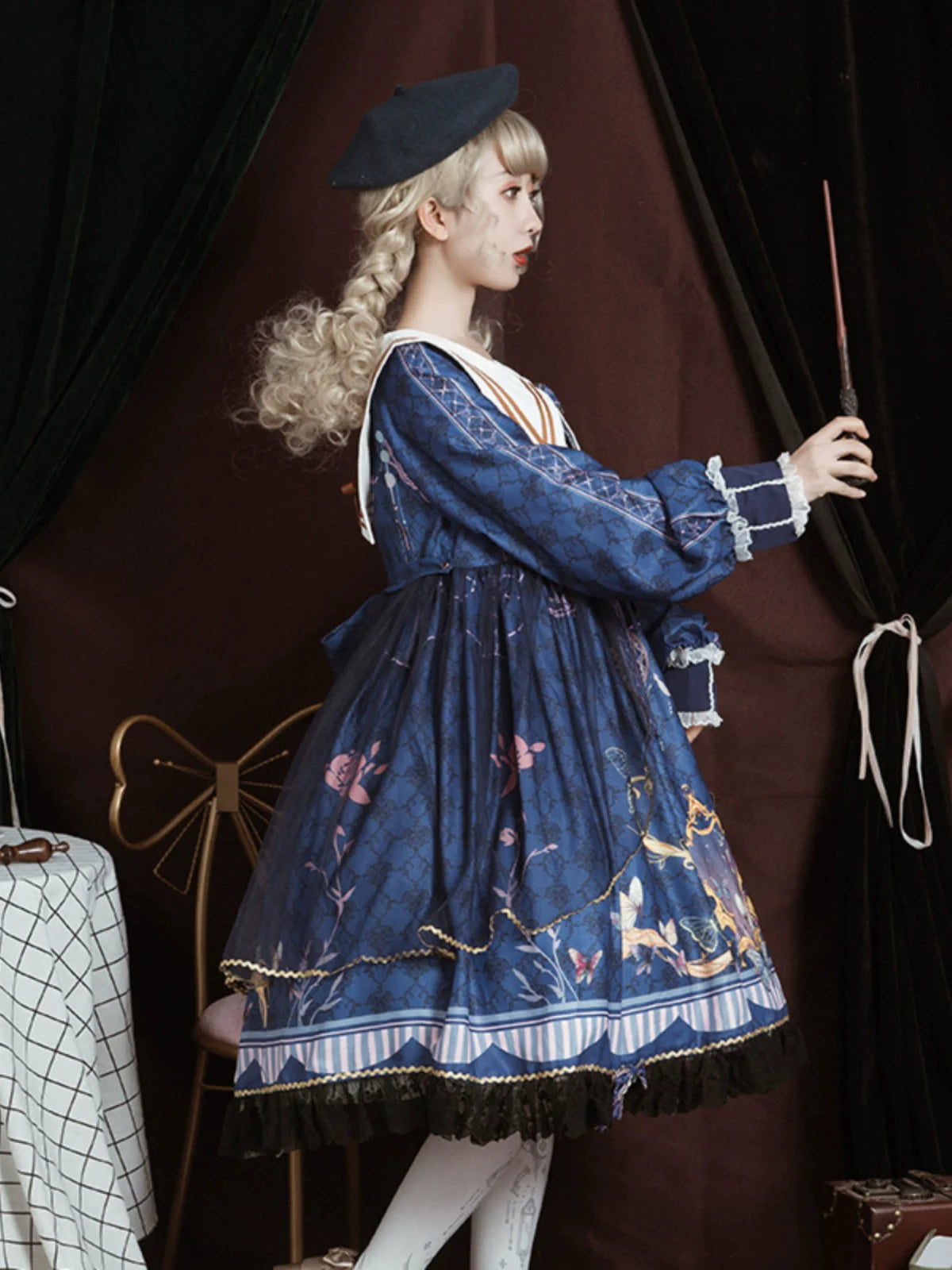 OCELOT - Classic Lolita OP Sailor Collar Elegant Lolita Dress