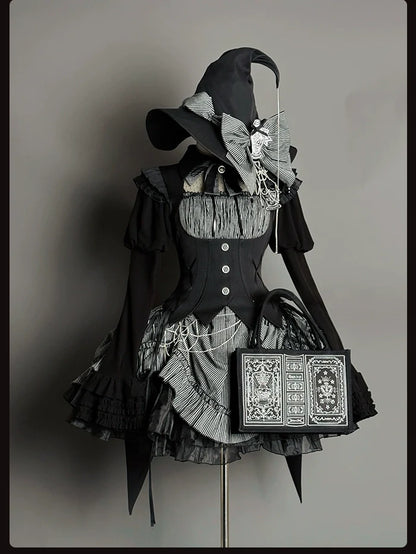 Alice Girl - Lolita Potion - Gothic Lolita Handbag Embroidered Lolita Black Bag