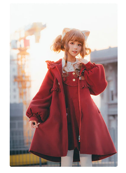Fairy Cat - Sweet Lolita Coat Autumn and Winter Lolita Outwear
