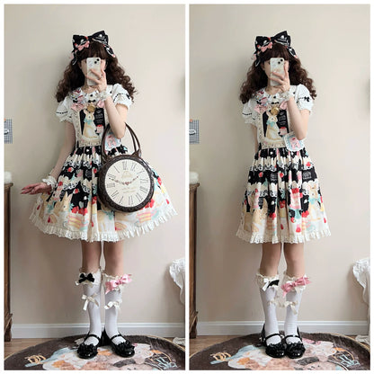 Dark Star Island - Honey Bunny Cake - Sweet Lolita JSK/OP/Strap SK/Shirt