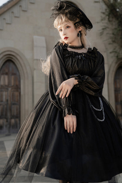 Your Princess - Gothic Lolita High Waist Black Dress