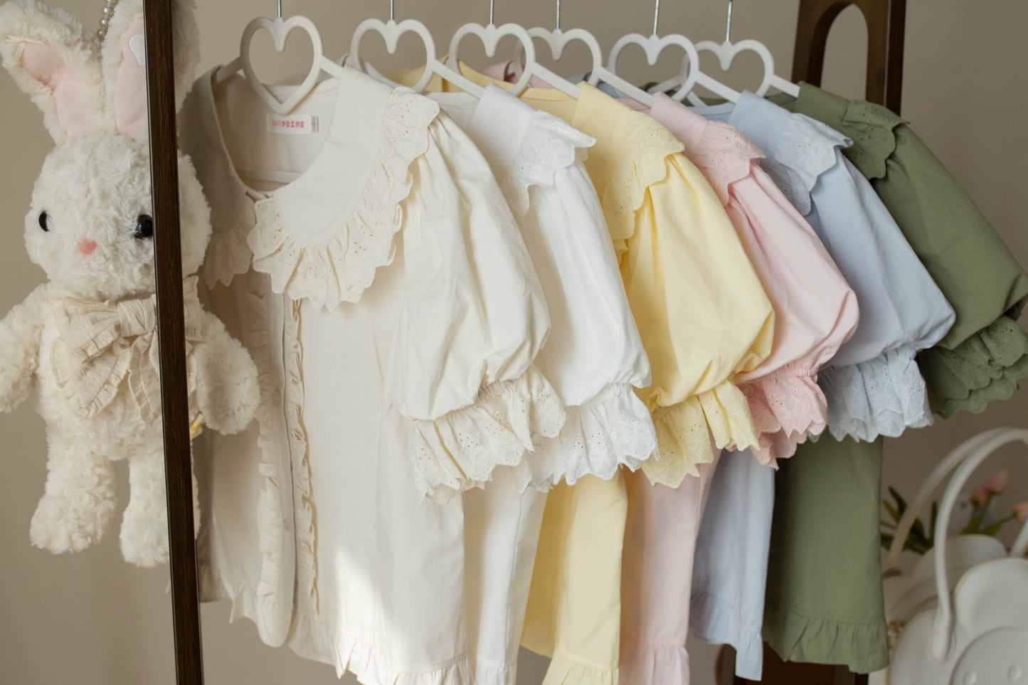 MIST - Cotton Kawaii Lolita Blouse, Short Sleeve