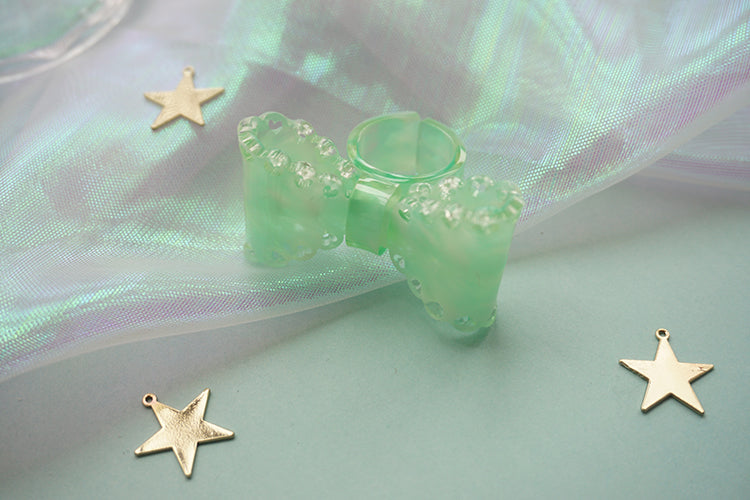 Cat Tea Party - Sweet Lolita Bow Ring and Necklace