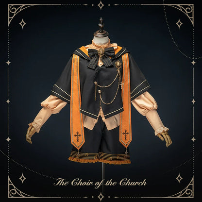 Forest Fluorescent Carps - The Choir of The Church 2.0 - Ouji Lolita Shorts Set in Two Styles