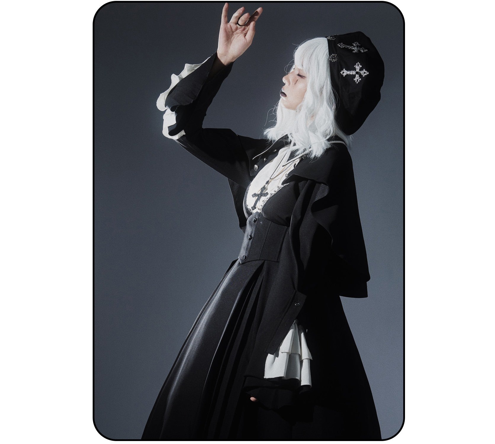 Susin Lolita - Cross Praise - Nun Style Gothic Lolita Dress and Blouse