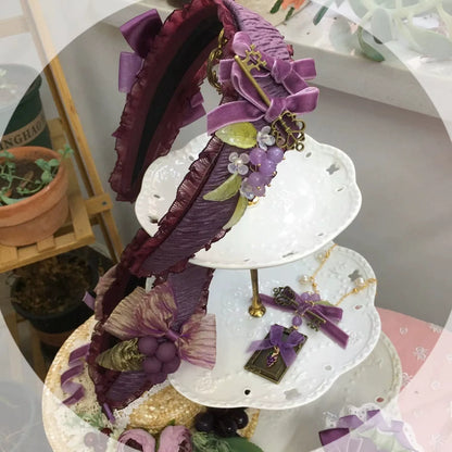 Chestnut Lolita - Louvre Vineyard Accessory Hairband Retro Lolita KC