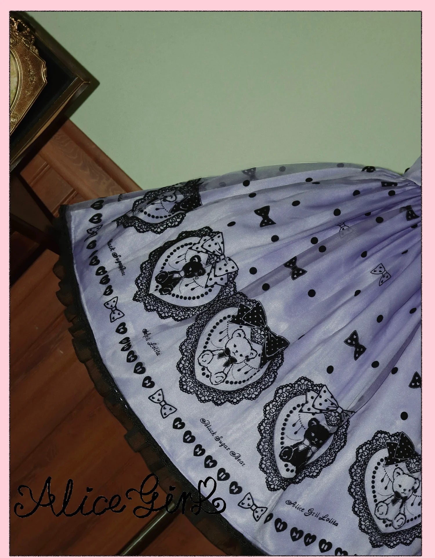 Alice Girl - Brown Sugar Bear - Printed Sweet Lolita Dress, Multiple Styles