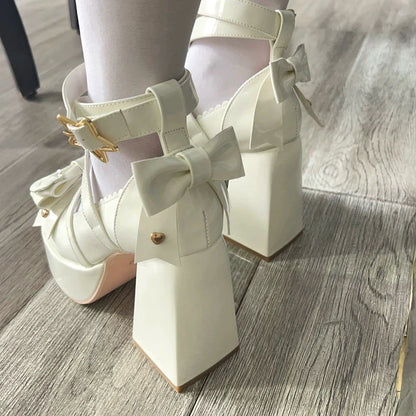 Beauty Bunny - Star Prayer - Kawaii Lolita Shoes Round Toe Summer Heels