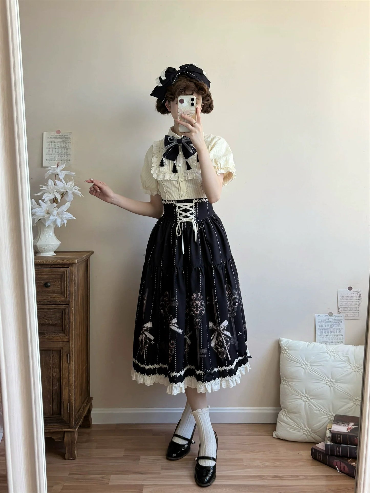 Uncle's Workshop - Secret Key - Classic Lolita Dress Suit, Key Print
